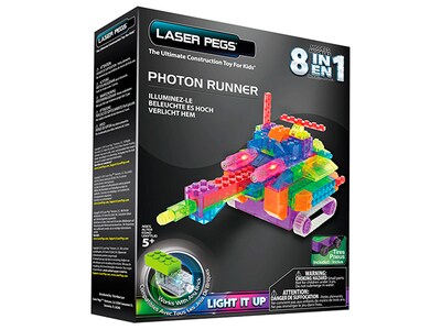 Ensemble de blocs de construction 8-en-1 Photon Runner de Laser Pegs
