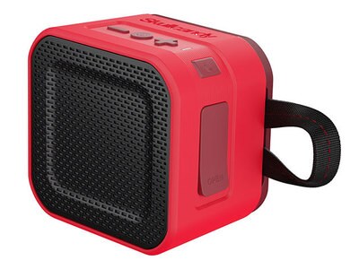 Mini haut-parleur Bluetooth® sans fils Barricade de Skullcandy - rouge