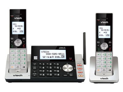 Téléphone sans fil à 2 combinés avec répondeur numérique et technologie DECT 6.0 DS5151-2 de VTech