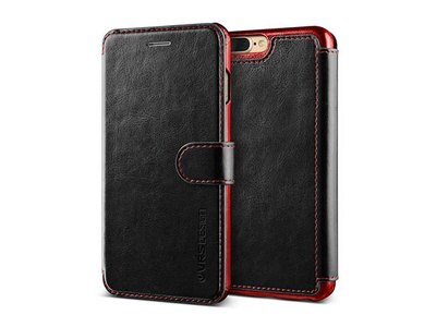 VRS Design iPhone 7/8 Plus Layered Dandy Wallet Case - Black
