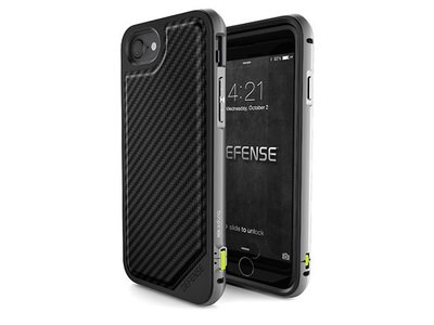 X-Doria iPhone 7/8 Defense Lux Case - Black Carbon Fibre
