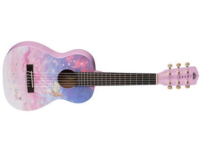 Guitare acoustique 1/2 Aurora avec cordes en nylon de Luna Guitars - fée