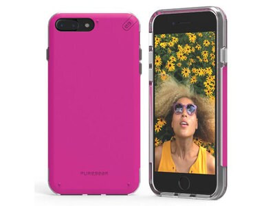PureGear iPhone 7/8 Plus DualTek PRO Case - Pink & Clear