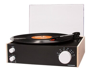 Crosley Switch Portable Turntable with AN/FM Radio and Bluetooth® - Natural