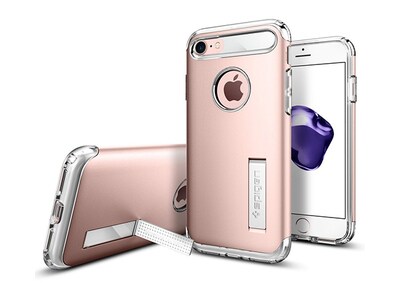 Étui Slim Armor de Spigen pour iPhone 6/6s/7/8/SE 2nd Generation - rose doré