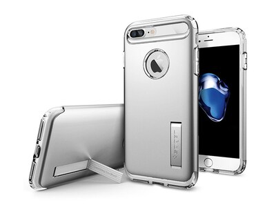 Étui Slim Armor de Spigen pour iPhone 7/8 Plus — satin argenté
