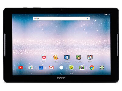 Tablette 10,1 po Iconia One 10 B3-A30 d’Acer avec processeur quadricœur à 1,30 GHz MediaTek, espace de stockage de 16 Go B et Android 6.0 – noir