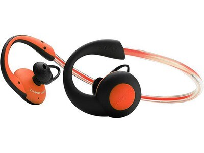 Écouteurs-boutons sports sans fil Sportpods VISION de Boompods —orange