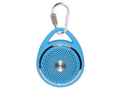 Haut-parleur portatif antivol Bluetooth® de CTA Digital — bleu