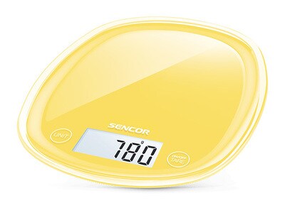 Balance de cuisine numérique SKS-36YL-NA de Sencor  —  jaune tournesol
