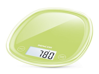 Balance de cuisine numérique SKS-37GG-NA de Sencor  —  vert lime