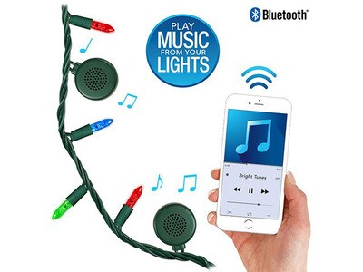 Innovative Technology Bright Tunes Multi-colour LED String Lights with Integrated Bluetooth® Speakers