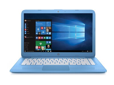 HP Stream 14” Laptop with Intel® N3060, 32GB eMMC, 4GB RAM & Windows 10 - Aqua Blue