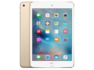 iPad mini® 4 32 Go d'Apple - Wi-Fi + cellulaire - Or