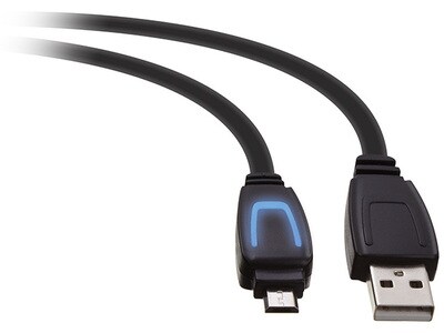 Chargeur USB avec câble de jeu de 3 m (10 pi) de Xtreme Gaming pour PS4™ — noir