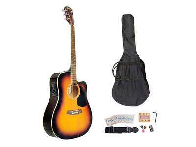 Pyle 41” Acoustic-Electric Guitar Package