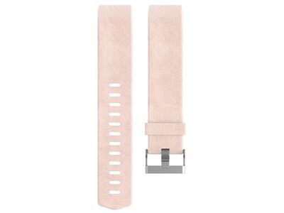 Bracelet accessoire en cuir Fitbit pour la montre Charge 2™ - Grand - Rose pâle