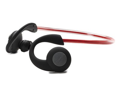 Écouteurs-boutons sports sans fil Sportpods VISION de Boompods - Rouge