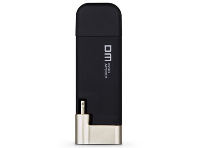 DM Aiplay MFi iOS Apple  Mobile Memory 32GB USB 2.0 Flash Drive, iPhone, iPad & iPod - Black