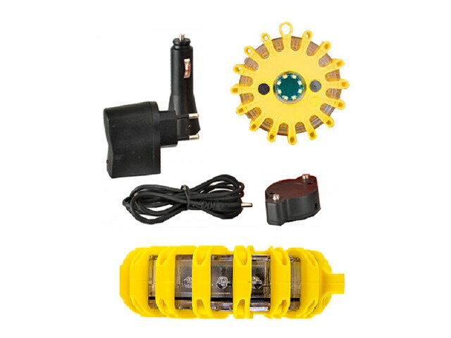 Nortech LED Warning Light & Road Flare Kit - Yellow