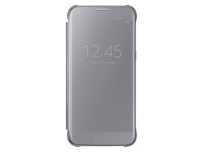 Samsung Clear View Cover for Galaxy S7 - Silver