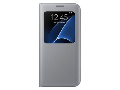 Samsung S View Cover for Galaxy S7 Edge - Silver