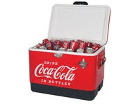 Glacière en acier inoxydable Coca-Cola de Koolatron - Capacité de 85 canettes