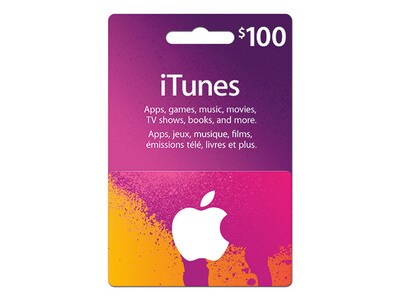 Apple iTunes Gift Card - $100
