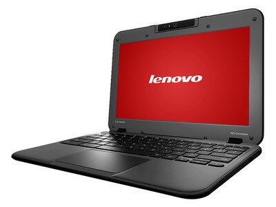 Chromebook Lenovo N22 11,6 po avec Intel® N3060, eMMC 16 Go, MEV 2 Go et Google Chrome - remis à neuf