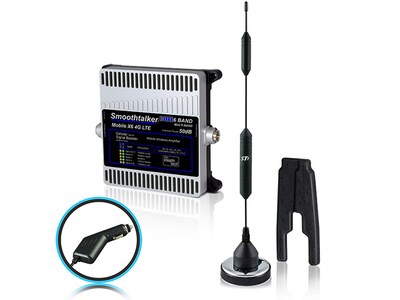 Smoothtalker Mobile X6 50dB 4G/LTE Extreme Power 6-Band Wireless Vehicle Cellular Signal Booster Kit