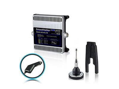Smoothtalker Mobile X6 50dB 4G/LTE Extreme Power 6-Band Wireless Vehicle Cellular Signal Booster Kit with 2” Antenna