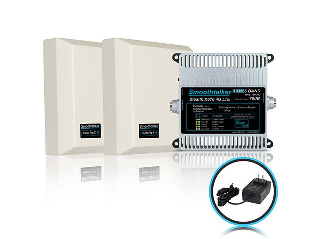 Amplificateur de signal cellulaire à 6 bandes 4G LTE 70 dB Extreme Power Stealth X6 de Smoothtalker