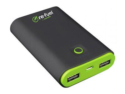 Digipower Re-Fuel Techie 7800mAh Dual USB Power Bank - Black