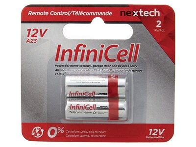 InfiniCell 12V Alkaline 12V Alkaline Battery for Remote Controls - 2-Pack