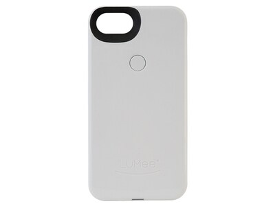 LuMee iPhone 6/6s/7/8 Two Case - White Gloss