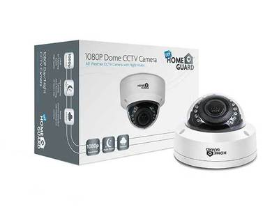 HOMEGUARD HGPLM829 Indoor/Outdoor Waterproof Day/Night CCTV Dome Security Camera - White