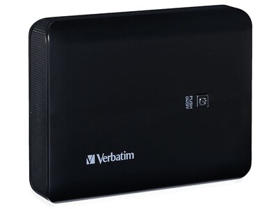 Station d'alimentation portative à double USB de 10 400 mAh de Verbatim - Noir