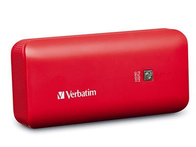 Ensemble d’alimentation portative à 4 400 mAh de Verbatim – rouge