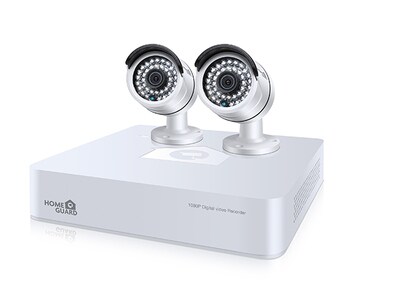 HOMEGUARD HGDVK47702 Platinum HD Day/Night Wi-Fi 4-Channel Security System with 2 1080p Cameras