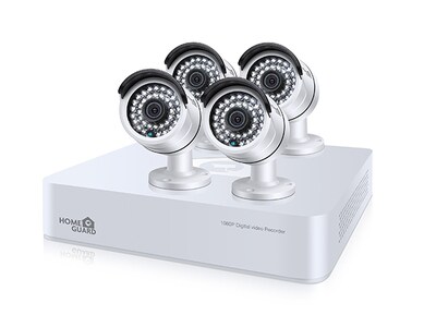HOMEGUARD HGDVK87704 Platinum HD Day/Night Wi-Fi 8-Channel Security System with 4 1080p Cameras