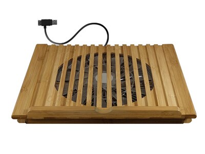Support de refroidissement en bambou de Macally pour ordinateur portable