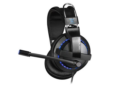 Casque d’écoute de jeu avec commandes sur câble Cobra Pro EHS951 de E-Blue - noir