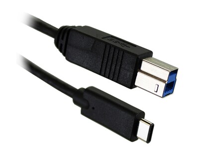 BlueDiamond 80122 0.9m (3’) USB Type-C to USB Type-B Cable - Black