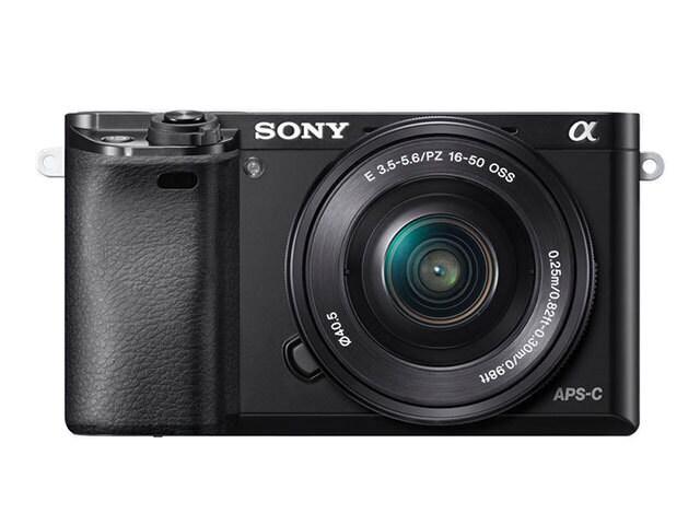 SONY A6000 24.3MP Mirrorless Camera with SELP 1650 16-50mm f/3.5-5.6 OSS Lens - Black - Refurbished