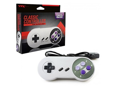TTX Tech SNES Wired Classic Controller - Grey