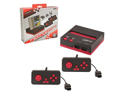 Retro-Bit NES 8-Bit Top Loader Console - Black/Red