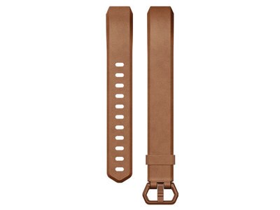 Bracelet accessoire en cuir Fitbit pour la montre Alta HR™ - Grand - Brun