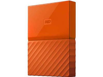 Lecteur de disque dur externe My Passport à 4 To de Western Digital - orange