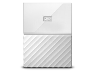 WD My Passport 3TB External Hard Drive - White