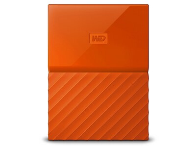 WD My Passport 1TB External Hard Drive - Orange